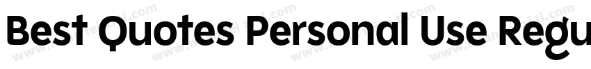 Best Quotes Personal Use Regular字体转换